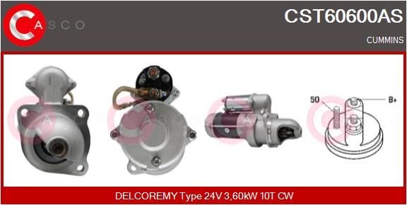 CASCO CST60600AS Starter motor 3909914