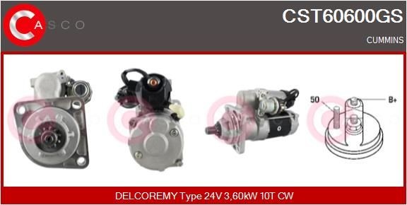 CASCO CST60600GS Starter motor 3 909 914