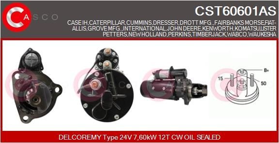 CASCO CST60601AS Starter motor 3907821