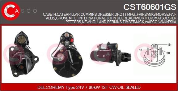 CASCO CST60601GS Starter motor 3907821