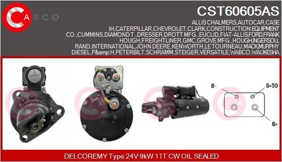 CASCO CST60605AS Starter motor 338-3454