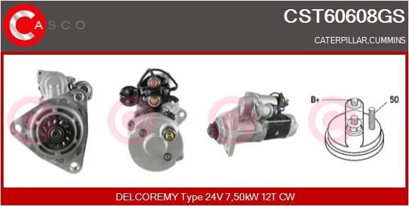 CASCO CST60608GS Starter motor 3965284