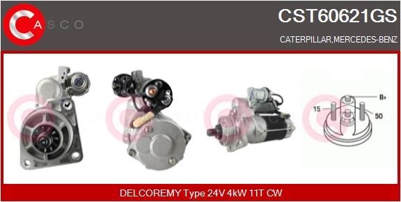 CASCO CST60621GS Starter motor 006 151 67 01