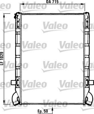 VALEO 730637 Kühler, Motorkühlung für SCANIA 3 - series LKW in Original Qualität