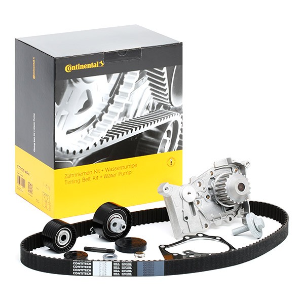 Water pump and timing belt kit CONTITECH CT1179WP4 - Renault Megane II Box Body / Estate (KM_) Belt and chain drive spare parts order