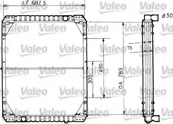 VALEO 730733 Kühler, Motorkühlung für RENAULT TRUCKS Manager LKW in Original Qualität