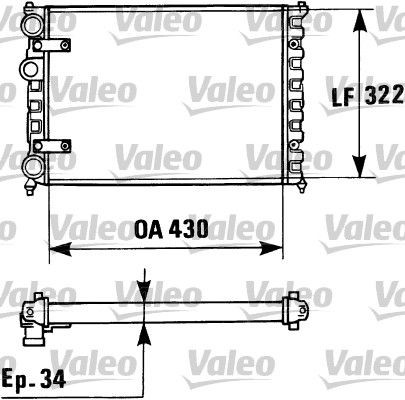 VALEO 730946 Kühler, Motorkühlung für IVECO EuroTrakker LKW in Original Qualität