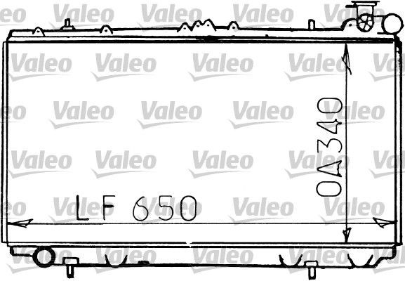 VALEO 731193 Engine radiator 21410-72J20