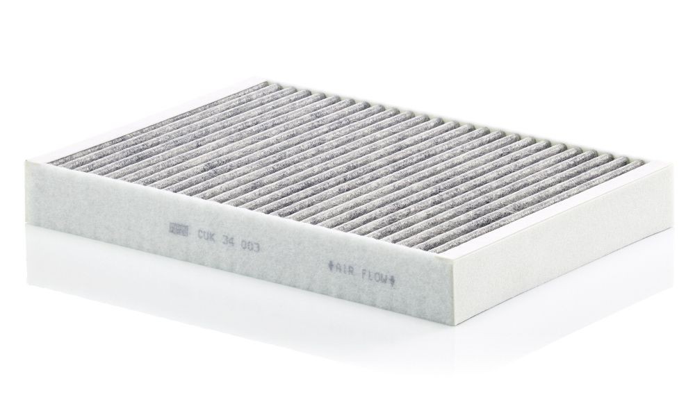 MANN-FILTER Activated Carbon Filter, 337 mm x 238 mm x 41 mm Width: 238mm, Height: 41mm, Length: 337mm Cabin filter CUK 34 003 buy