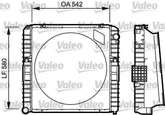 VALEO 731535 Kühler, Motorkühlung für IVECO EuroCargo I-III LKW in Original Qualität