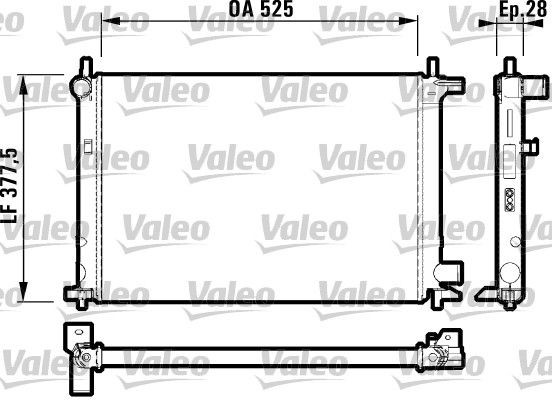 Great value for money - VALEO Engine radiator 732003
