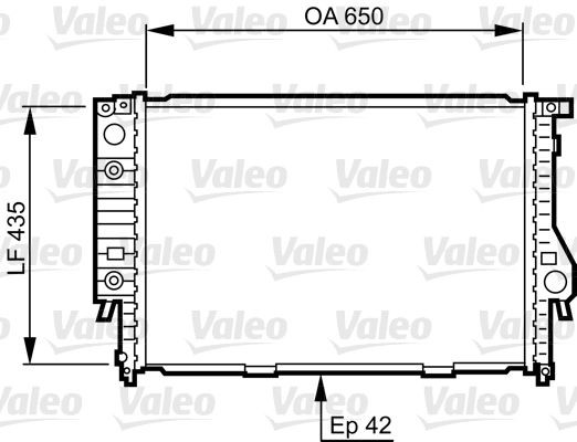 VALEO 732099 Engine radiator 17111709459