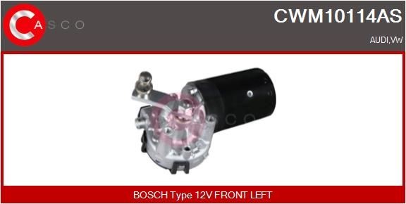 CASCO CWM10114AS Wiper motor 12V, Front, for left-hand drive vehicles