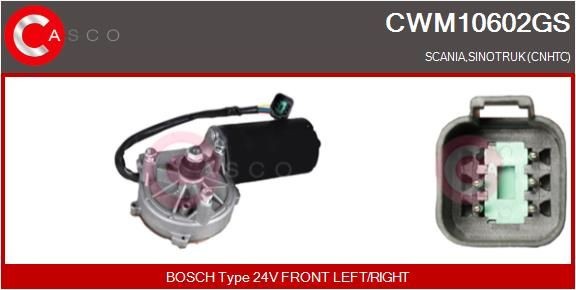 CWM10602GS CASCO Scheibenwischermotor SCANIA 4 - series
