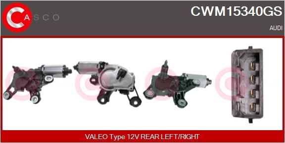 CASCO CWM15340GS Wiper motor 8R0955711C