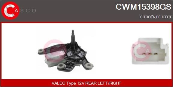 CASCO CWM15398GS Wiper motor Peugeot 307 3A/C 1.4 75 hp Petrol 2002 price