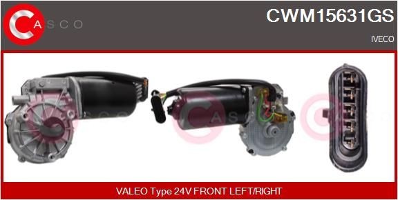 CASCO 24V, vorne, für Links-/Rechtslenker Scheibenwischermotor CWM15631GS kaufen