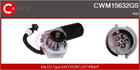 CWM15632GS CASCO Scheibenwischermotor für FODEN TRUCKS online bestellen