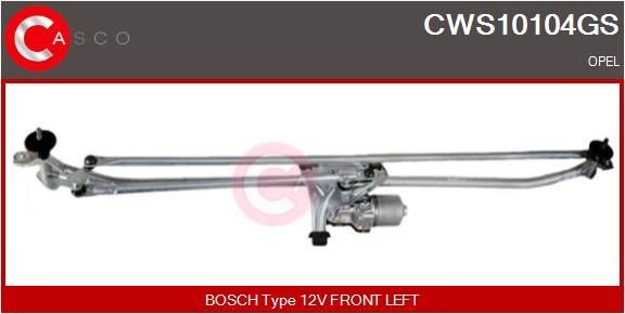 CASCO CWS10104GS Wiper linkage Opel Meriva B 1.3 CDTI 95 hp Diesel 2013 price