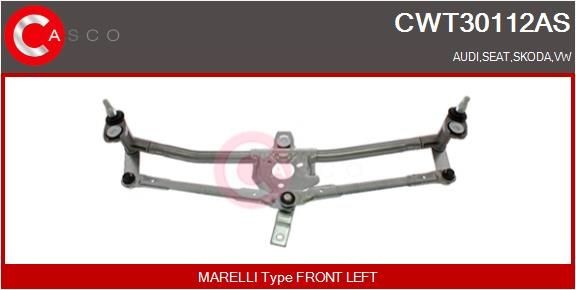 CASCO CWT30112AS Wiper Linkage for left-hand drive vehicles, Front