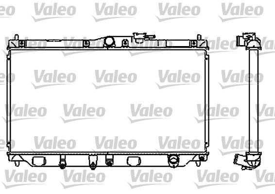VALEO Aluminium, 352 x 668 x 26 mm, without coolant regulator, Brazed cooling fins Radiator 732323 buy