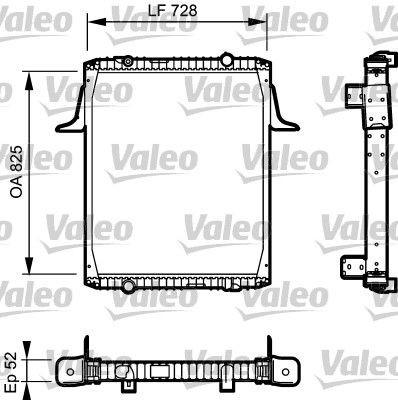 VALEO 732329 Kühler, Motorkühlung für RENAULT TRUCKS Premium 2 LKW in Original Qualität