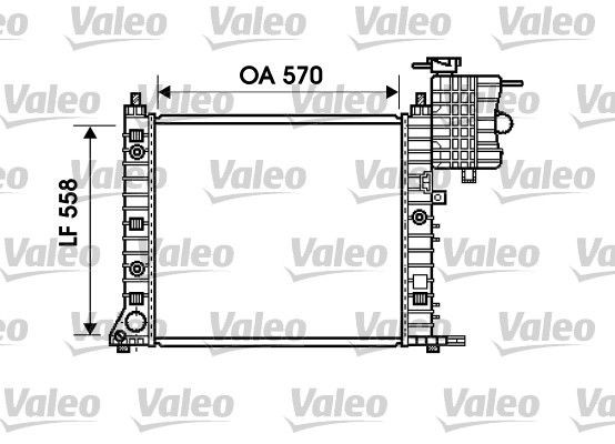 VALEO 732471 Engine radiator 6385011901
