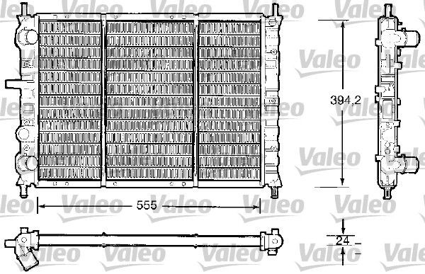 TH202 VALEO 732504 Engine radiator 46 514 419