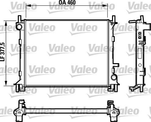 Ford RANGER Radiator, engine cooling 1097449 VALEO 732731 online buy