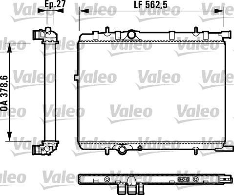 VALEO 732895 Engine radiator 1330-96