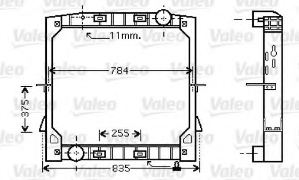 VALEO 733412 Kühler, Motorkühlung für IVECO EuroStar LKW in Original Qualität