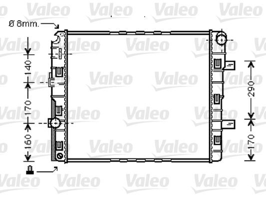 VALEO 733422 Kühler, Motorkühlung für MERCEDES-BENZ ATEGO 2 LKW in Original Qualität