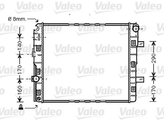 VALEO 733423 Kühler, Motorkühlung für MERCEDES-BENZ ATEGO 2 LKW in Original Qualität
