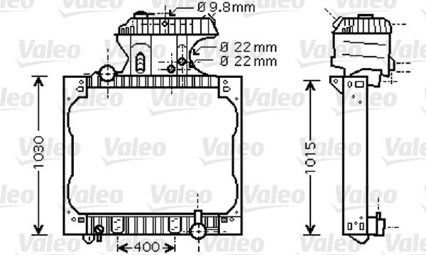VALEO 733429 Coolant expansion tank 81.06101-6512