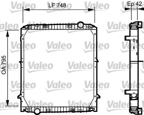 VALEO 733486 Kühler, Motorkühlung für IVECO Stralis LKW in Original Qualität