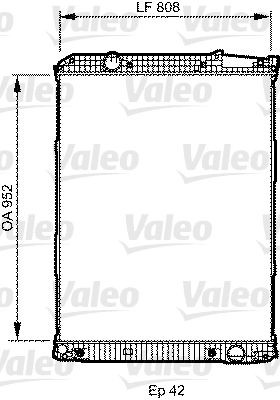 VALEO Aluminium, 807 x 952, ohne Rahmen Kühler, Motorkühlung 733507 kaufen