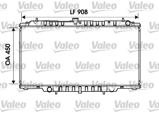 VALEO 734153 Engine radiator 21410VB800