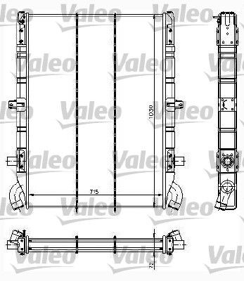 VALEO 734295 Kühler, Motorkühlung für SCANIA 3 - series LKW in Original Qualität