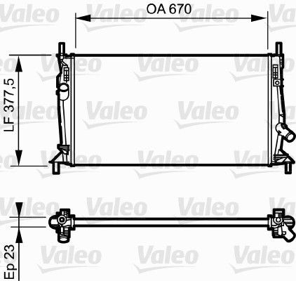 Volvo V50 Engine radiator VALEO 734320 cheap