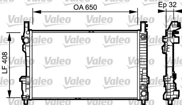 Original VALEO Radiators 734379 for MERCEDES-BENZ B-Class
