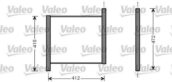 VALEO Aluminium, 341 x 380 x 14 mm, Brazed cooling fins Radiator 734848 buy