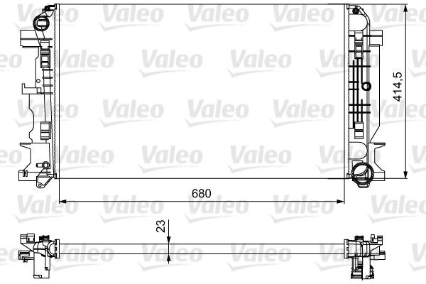 Great value for money - VALEO Engine radiator 734926