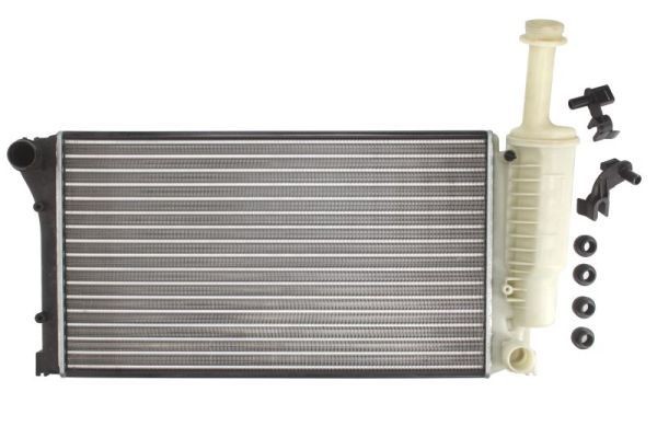 THERMOTEC D7F049TT Engine radiator Aluminium, for vehicles with/without air conditioning, 548 x 317 x 17 mm, Manual Transmission, Mechanically jointed cooling fins