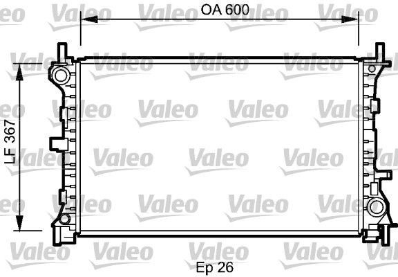 VALEO 735046 Engine radiator 1 061 188