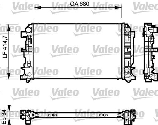 VALEO 735089 Engine radiator A906 500 0302