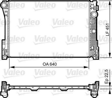 VALEO 735285 Engine radiator A204.500.04.03