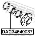 DAC34640037 Wheel bearing FEBEST DAC34640037 review and test