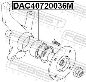 DAC40720036M Wheel bearing FEBEST DAC40720036M review and test