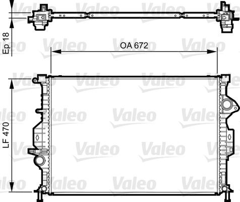 VALEO 735373 Radiator VOLVO V60 2013 in original quality