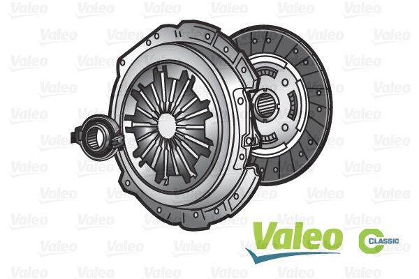 786022 Clutch set 786022 VALEO with clutch release bearing, 180mm